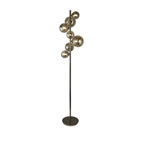 3214-1010 Lampa podłogowa SEVILLA 7-pł.czarny chrom Aviano Lighting