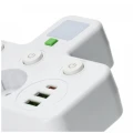 Rozgałęźnik LINEA PRO FL3 2gn+2USB/1USB-C 4000K biały Kobi