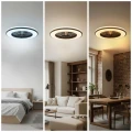  Plafon LED z wentylatorem VENTELUX 48W+15W 3CCT czarny Kobi Windstar 