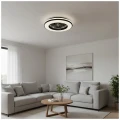  Plafon LED z wentylatorem VENTELUX 48W+15W 3CCT czarny Kobi Windstar 