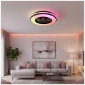  Plafon LED z wentylatorem VENTELUX 48W+15W 3CCT+RGB Kobi Windstar 