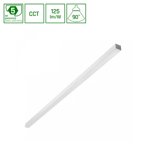 Lampa sufitowa natynkowa ALLDAY BASIC 30W/40W/50W 3CCT 230V 90st IP20 1503x42x37mm biała Spectrum