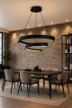 6032-0110 Lampa wisząca LED TOPPO czarna Aviano Lighting