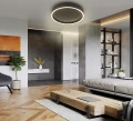 9002-102M Plafon Bordeaux czarny 40cm Aviano Lighting