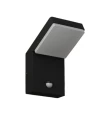 Kinkiet elewacyjny z czujnikiem ruchu FISS LED 20W 1130LM 3000K czarny IP66 W0472 MAXLIGHT