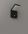 Kinkiet elewacyjny z czujnikiem ruchu FISS LED 20W 1130LM 3000K czarny IP66 W0472 MAXLIGHT