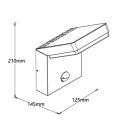 Kinkiet elewacyjny z czujnikiem ruchu FISS LED 20W 1130LM 3000K czarny IP66 W0472 MAXLIGHT