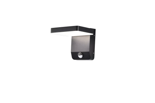 Kinkiet elewacyjny z czujnikiem ruchu LADIS LED 20W 984LM 3000K czarny IP65 W0471 MAXLIGHT