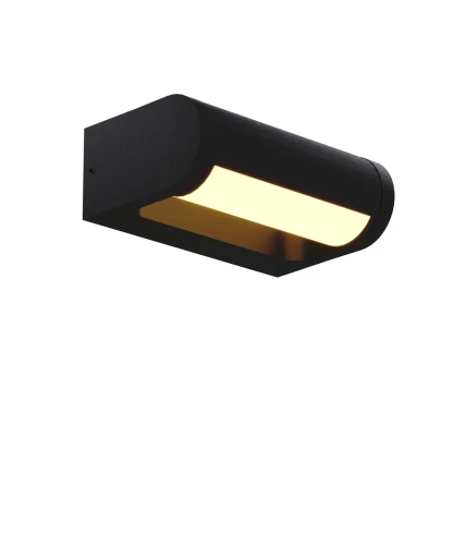 Lampa kinkiet elewacyjny regulowany SOLDEN 12W 453LM 3000K czarny IP65 W0462 MAXLIGHT
