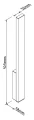 Lampa zewnętrzna kinkiet KAPRUN 6W 477LM 3000K czarny IP65 W0458 MAXLIGHT