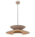 Lampa wisząca nowoczesny klosz taupe MAYUMI LED 12W 685LM 3000K P0698 MAXLIGHT