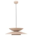Lampa wisząca nowoczesny klosz taupe MAYUMI LED 12W 685LM 3000K P0698 MAXLIGHT
