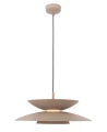 Lampa wisząca nowoczesny klosz taupe MAYUMI LED 12W 685LM 3000K P0698 MAXLIGHT