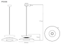 Lampa wisząca nowoczesny klosz taupe MAYUMI LED 12W 685LM 3000K P0698 MAXLIGHT