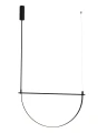 Lampa wisząca VICTORIA 30W czarny 2179LM 3000K złota do holu  P0686 MAXLIGHT