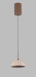 Lampa wisząca CUCCINA z kamiennym kloszem LED 375lm 3000K do jadalni P0666 MAXLIGHT