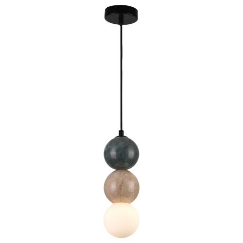 Dekoracyjna lampa wisząca ALICE gwint G9 z trzema dekoracyjnymi kulami MARBLE P0665 MAXLIGHT