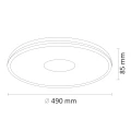 Plafon LED LEON 50 okrągły z pilotem 310781 Goldlux