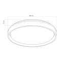Plafon LED JADWIGA 40 okrągły 42W 5300lm 3000~4000~6000K z pilotem 326669 Goldlux