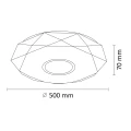 Plafon LED DIAMOND 50 okrągły z pilotem 313508 Goldlux