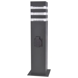 Lampa zewnętrzna TEKSAS stojąca 44cm z gniazdem~230V E27 grafit 327970 Goldlux