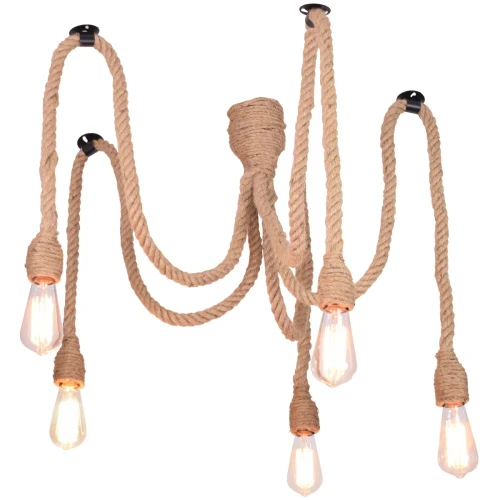 Lampa wisząca PAJĄCZEK Rope E27x5 312921 Goldlux