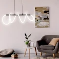 Lampa wisząca LED EMMA czarna 4000K 38w 4450lm 329080 Goldlux