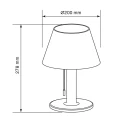 Lampa solarna LED VIOLA stołowa 325457 Goldlux