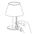 Lampa solarna LED VIOLA stołowa 325457 Goldlux