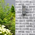 Kinkiet zewnętrzny TEKSAS PIR prosty grafit E27, czujnik ruchu i zmierzchu 317667 Goldlux