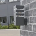 Kinkiet zewnętrzny TEKSAS PIR prosty grafit E27, czujnik ruchu i zmierzchu 317667 Goldlux