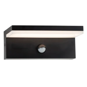 Kinkiet zewnętrzny LED TESA Q PIR czarny 4000K 324054 Goldlux