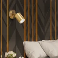 Oprawa ścienno sufitowa GOLDI 1xGU10 złota IP20 – 327253 Goldlux
