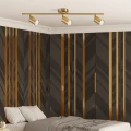 Oprawa listwa ścienno sufitowa GOLDI 3xGU10 75cm złota IP20 – 327277 Goldlux