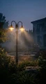 Wysoka zewnętrzna lampa stojąca K-8132 czarna z serii BOSTON | KAJA
