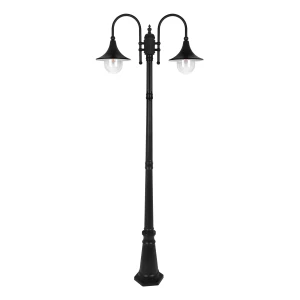Wysoka zewnętrzna lampa stojąca K-8132 czarna z serii BOSTON | KAJA