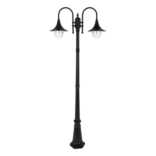 Wysoka zewnętrzna lampa stojąca K-8132 czarna z serii BOSTON | KAJA