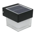 Lampa solarna zewnętrzna, 2 W, 300 lm, 3000/6000 K, IP65, czarna DPM