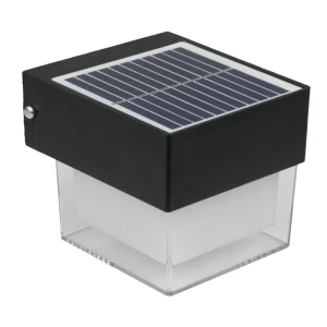 Lampa solarna zewnętrzna, 2 W, 300 lm, 3000/6000 K, IP65, czarna DPM