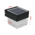 Lampa solarna zewnętrzna, 2 W, 300 lm, 3000/6000 K, IP65, czarna DPM