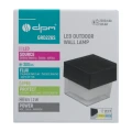 Lampa solarna zewnętrzna, 2 W, 300 lm, 3000/6000 K, IP65, czarna DPM