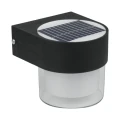 Lampa solarna zewnętrzna, 2 W, 300 lm, 3000/6000 K, IP65, czarna DPM