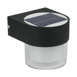 Lampa solarna zewnętrzna, 2 W, 300 lm, 3000/6000 K, IP65, czarna DPM