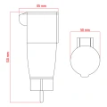Adapter kempingowy CEE/Uni-Schuko, 16 A, IP44 ADK001