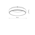 Lampa sufitowa plafon NIKKI ROUND LED 32W 4000K Ø38cm beżowy 12364 Nowodvorski