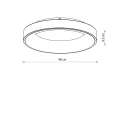 Lampa sufitowa plafon NIKKI ROUND LED 48W 4000K Ø48cm beżowy 12366 Nowodvorski