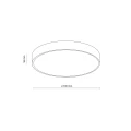 VELIS CHROME PLAFON LED 24W IP54 18282 TK Lighting