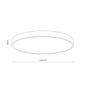VELIS BROWN PLAFON LED 60W IP54 18293 TK Lighting