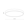 VELIS WHITE PLAFON LED 40W IP54 18287 TK Lighting