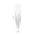 FERRO SABIA CHAMPAGNE LAMPA WISZĄCA 10XG9 KOŁO 11494 TK Lighting